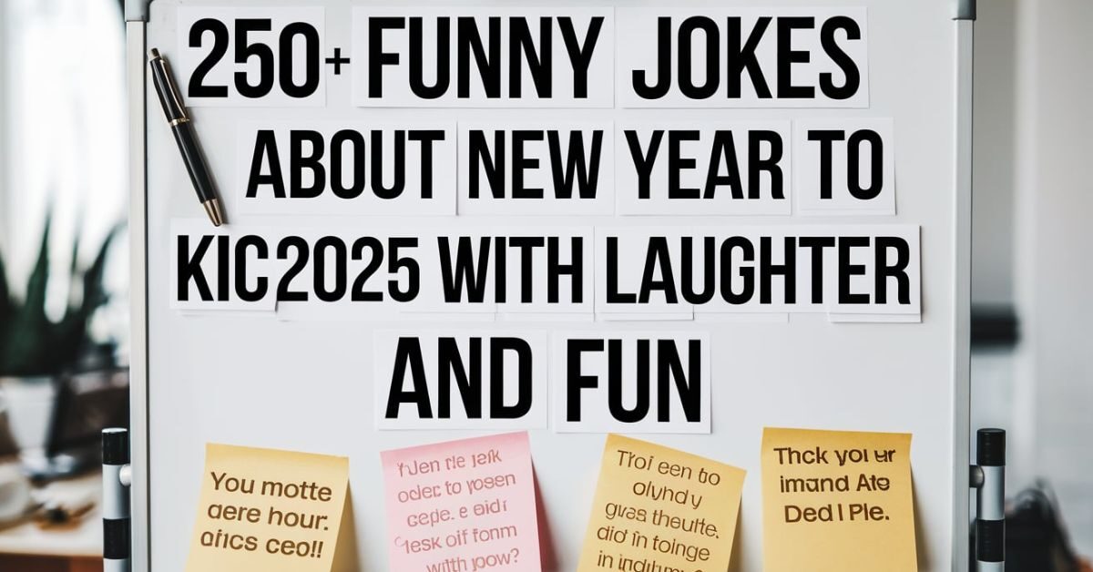 250+ Funny Jokes About New Year to Kick Off 2025 with Laughter and Fun