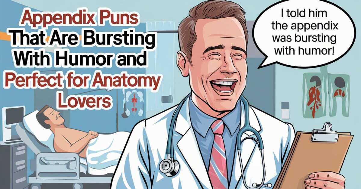 Appendix Puns That Are Bursting With Humor And Perfect For Anatomy Lovers