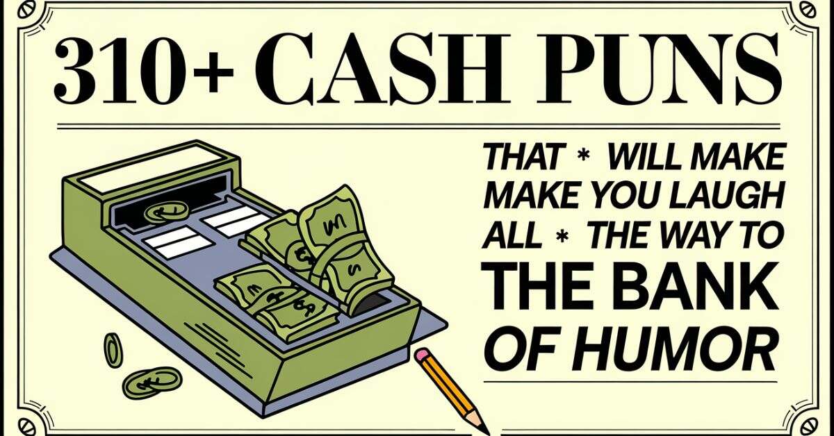 Cash Puns That Will Make You Laugh All the Way to the Bank of Humor