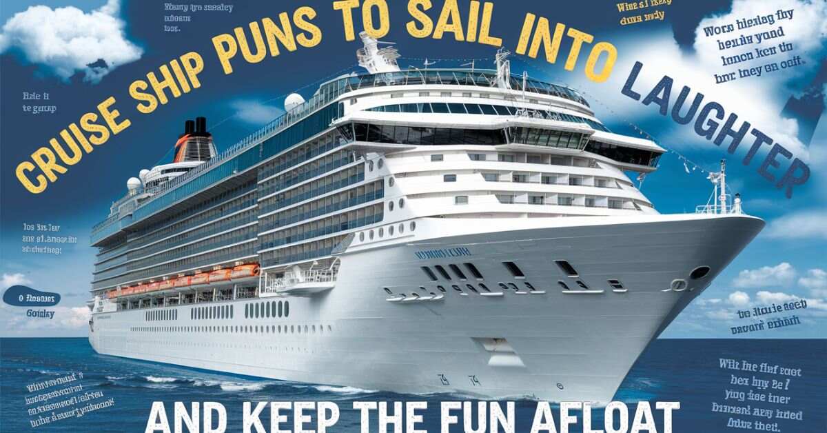 Cruise Ship Puns To Sail Into Laughter And Keep The Fun Afloat
