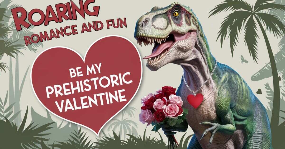 Dinosaur Valentines Day Puns for Roaring Romance and Fun