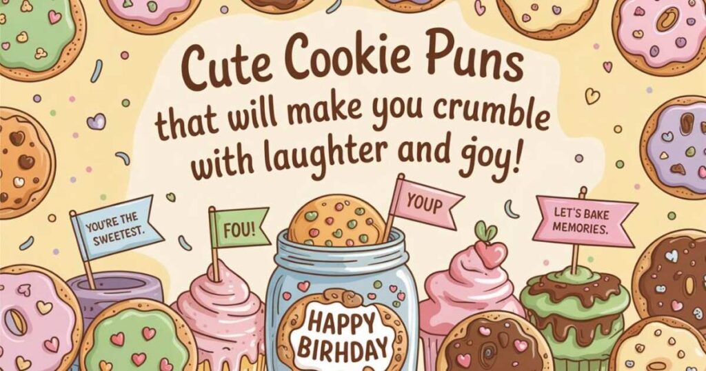 Juxtaposition Junction: Cute Cookies and Puns Collide in Sweet Harmony