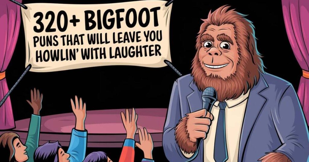 Tom Swifties: “I’m not a myth,” said Bigfoot, “just a little hairy!”