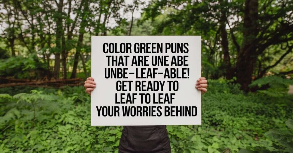 What Makes You Feel Green?
