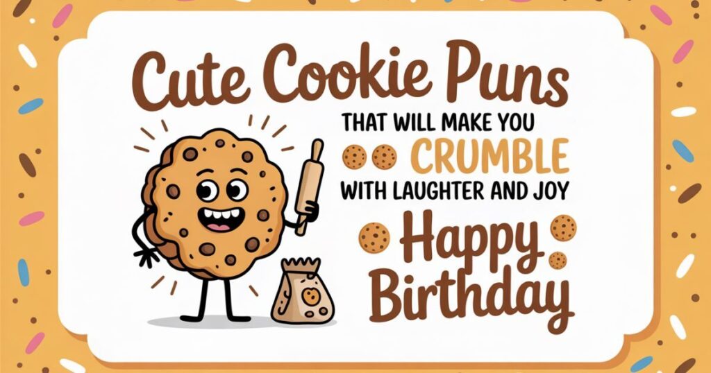 Wordplay Wonderland: Where Cute Cookies and Puns Dance in Perfect Harmony
