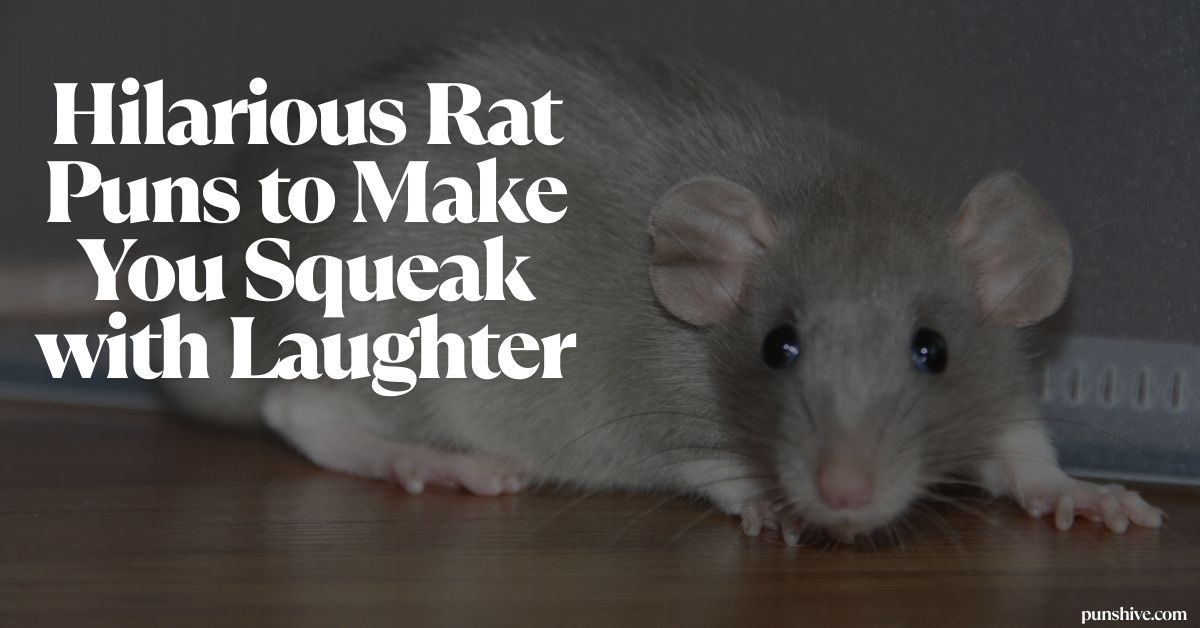 Hilarious Rat Puns to Make You Squeak with Laughter